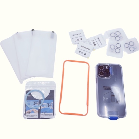 iPhone 14 Pro Max: Clear Case W Screen Protectors, Camera‎ Lens Covers & MagSafe - Picture 3 of 7